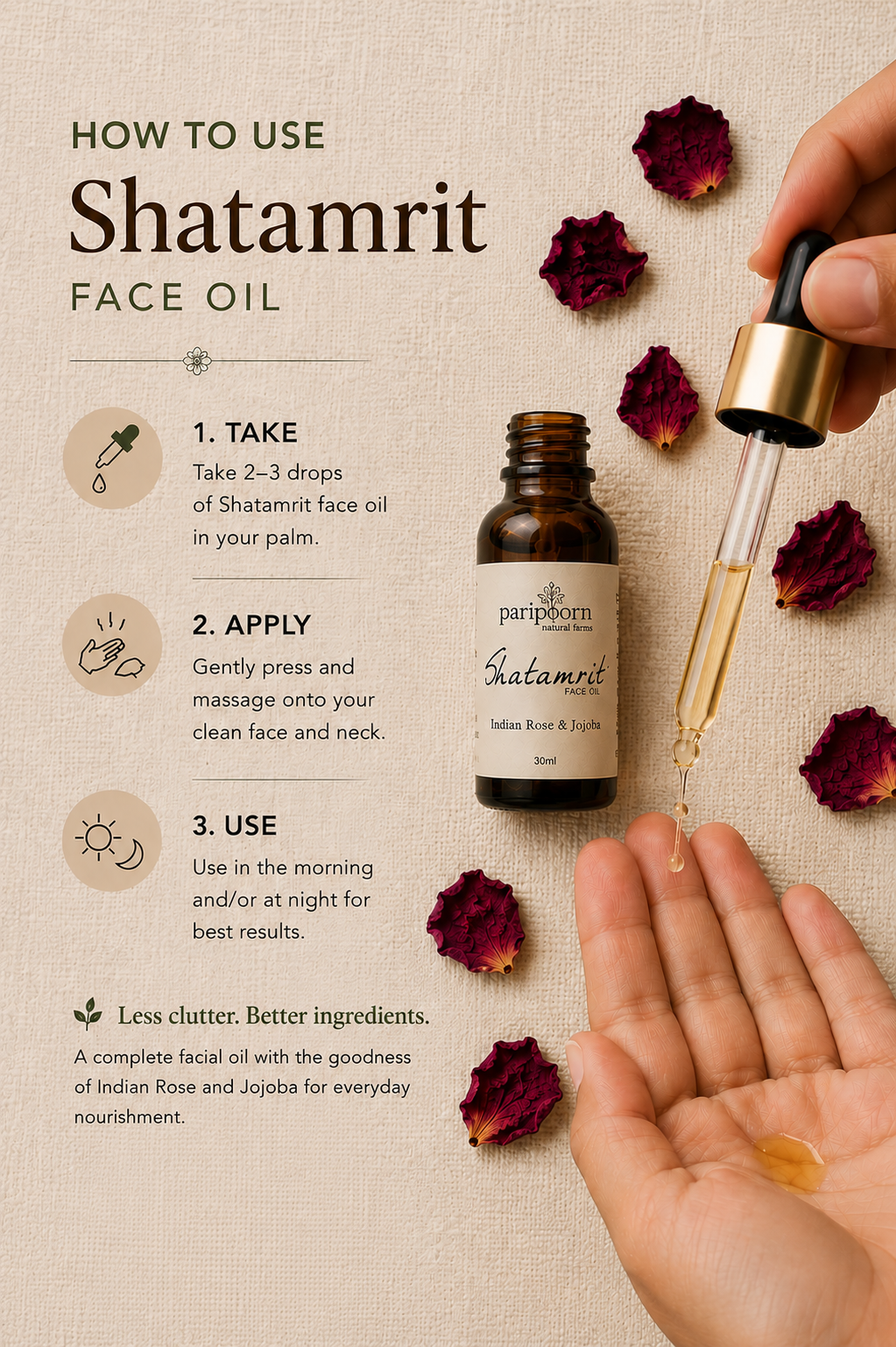 Shatamrit - Rose Face Oil